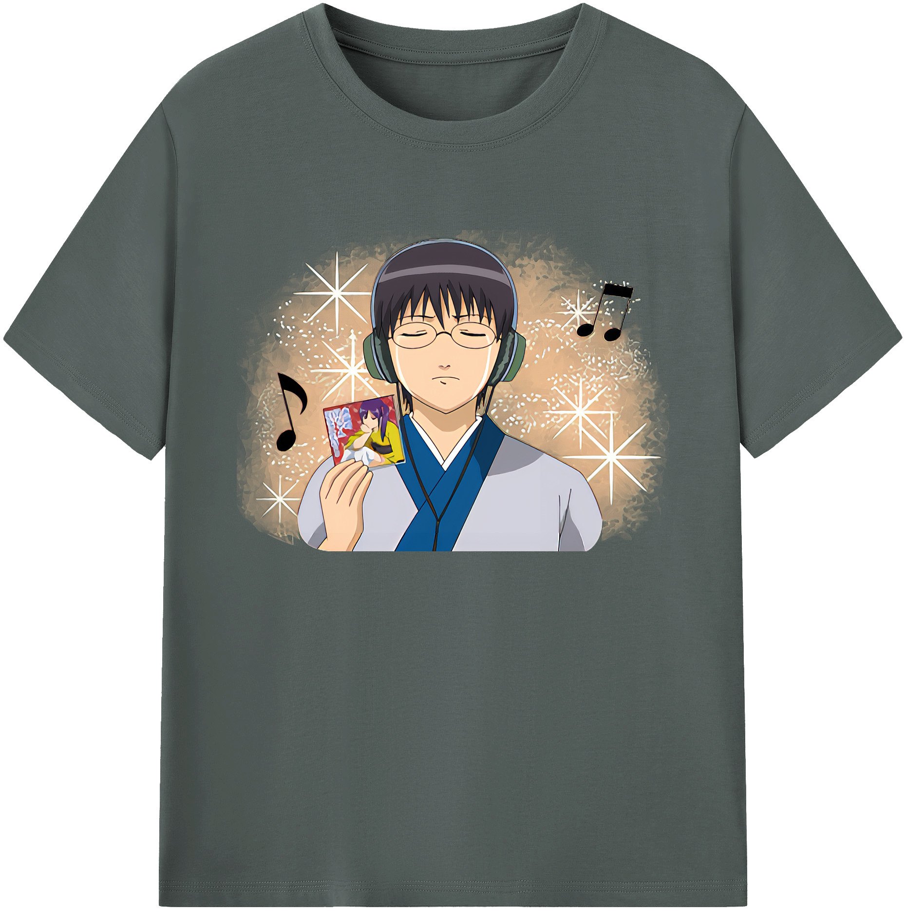 （画像用） ぎんたま 坂田銀時（さかたぎんとき） 神楽 志村新八（しむら しんぱち） GINTAMA Sakata Gintoki Kagura Shimura Shinpachi 綿100％ メンズ半袖Tシャツ｜肌触りやわらか＆通気性